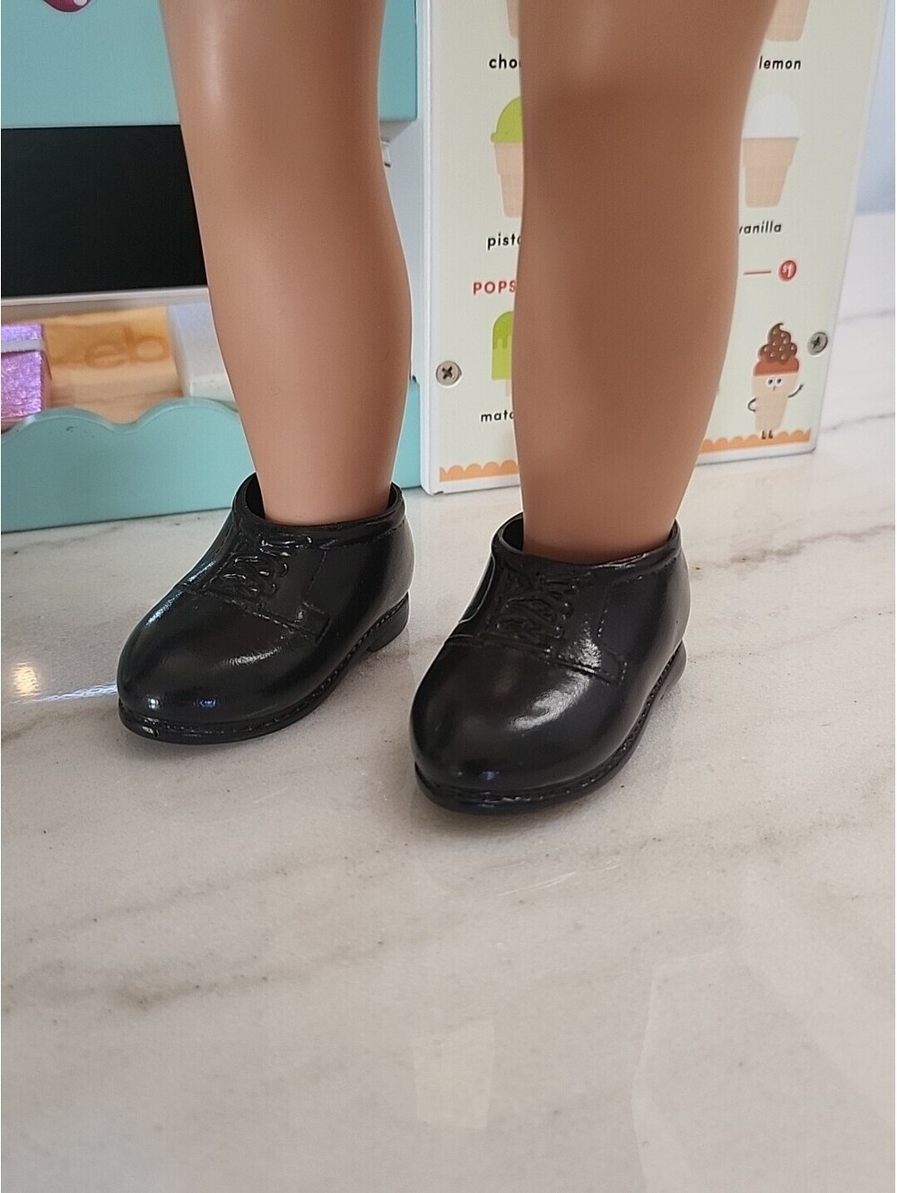 18” Doll Shoes School Loafers Fits/w OG Battat American Girl Dress Beautiful S4